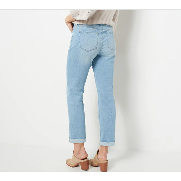NWT $114 NYDJ Sheri Cuffed Slim Leg Ankle Jeans in Northstar - Picture 4 of 4